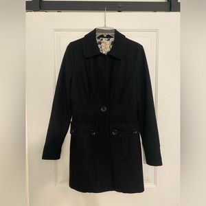 Tulle Peacoat, black, size:S